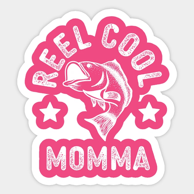 Reel Cool Momma Mothers Day Fishing Sticker by narekmug